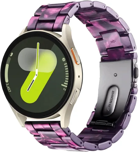Miniatura 10 de Miimall Correa de resina para Samsung Galaxy Watch 7/6/5/4 1.575 in 1.732 in, 0.787 in de ancho, correa ligera y elegante para Galaxy Watch FE 1.575