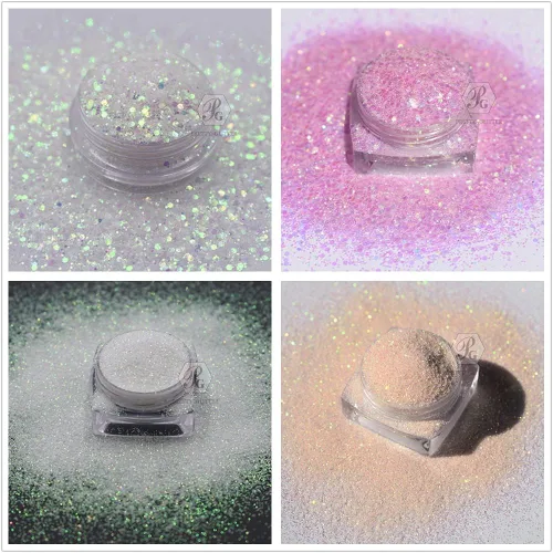 Miniatura 6 de PrettyG Juego de 10 cajas de purpurina en polvo que cambia de color UV – Festival Rave Maquillaje de Belleza Cara Cuerpo Arte Decoración UV-10C