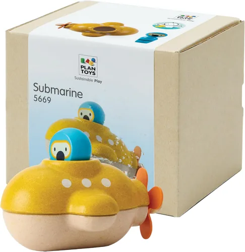 Miniatura 9 de PlanToys® Barco de guardia costero de madera con conductor Juguete impermeable para baño y agua Juguete Montessori para juego imaginativo