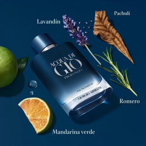 Miniatura 2 de Armani Beauty - Acqua di Giò Profondo - Eau de Parfum - Colonia para hombres - Fragancia fresca y aromática para hombres - Notas de mandarina