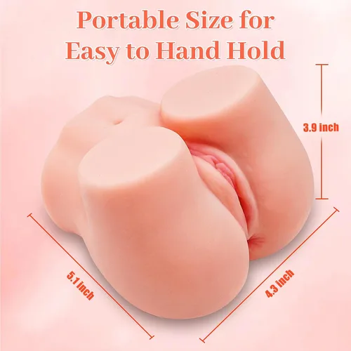 Miniatura 5 de Coño de bolsillo de 1.5 libras para hombres, masturbadores masculinos, muñeca sexual realista con vagina anal, juguete sexual realista 2 en 1