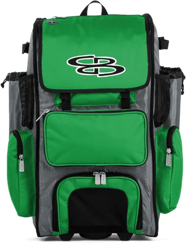 Miniatura 81 de Boombah Rolling Superpack - Bolsa para equipo de béisbol/sóftbol, varios colores, mango telescópico y capacidad para 4 murciélagos, versión
