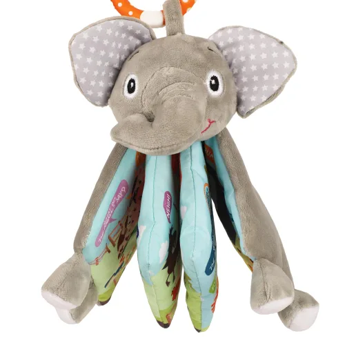 Miniatura 6 de Libros Juguetes de Bebé Elefante, 0-6-12 Meses, Loveys, Libros Crujientes para Bebés, Regalos de Baby Shower Navidad, Juguetes Infantiles, 1-2 Años