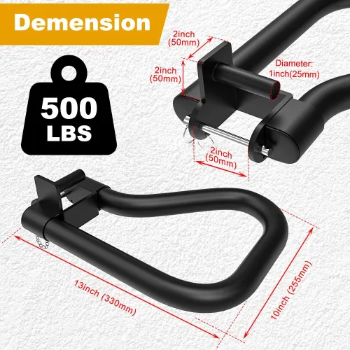 Miniatura 8 de Kipika Accesorio de estante de potencia para orificios de 5/8" y 1" - Equipo de gimnasio para casa resistente para estante de sentadillas de 2x2