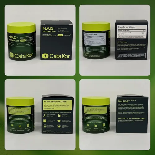 Miniatura 10 de Cata-Kor Suplemento liposomal de NAD con resveratrol - Alternativa al suplemento NMN - Probado por terceros - Suministro de 30 días - Resveratrol