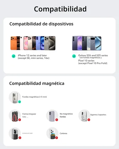 Miniatura 8 de ESR para Cargador de Coche MagSafe de 15W con CryoBoost, Cargador de Coche MagSafe con Enfriamiento de Teléfono, Carga Inalámbrica para Ranura