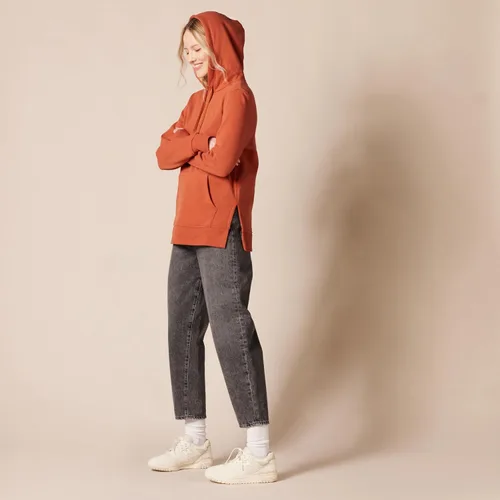 Miniatura 5 de Tienda Essentials - Sudadera tipo túnica de felpa de rizo con capucha para mujer