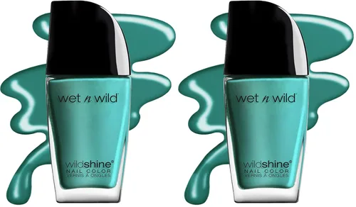 Miniatura 9 de wet n wild Wild Shine Esmalte de uñas, caleidoscopio, capa superior con purpurina, color de uñas