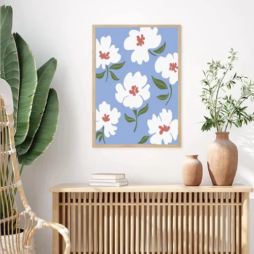 Miniatura 8 de cupmod Pintura de Flores por Números para Adultos, Niños y Principiantes, Kits de Pintura Acrílica Fácil por Números en Lienzo Sin Marco, Kits