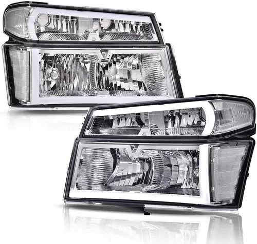 Miniatura 29 de GRAND ORANGE Par de faros delanteros compatibles con Toyota Tacoma 2005 2006 2007 2008 2009 2010 2011 lente transparente cromado carcasa ámbar