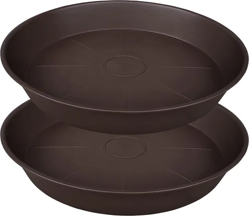 Miniatura 7 de Paquete de 2 cuencos para baño de pájaros de 14", 1,6" de profundidad, cuencos para baño de pájaros de plástico de 13, 14, 15, 16, 17, 20, 24
