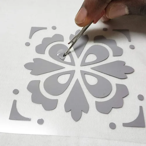Miniatura 4 de guangyintong Vinilo adhesivo de transferencia de calor para camisetas 12 pulgadas x 8 pies, rollo brillante (k12 gris)