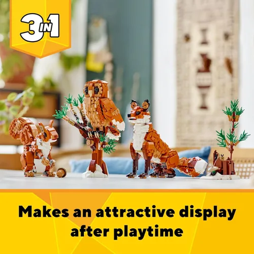 Miniatura 7 de LEGO Creator 31154 - Animales del bosque 3 en 1, juguetes de construcción para niños, niños y niñas, a partir de 9 años, con 3 opciones