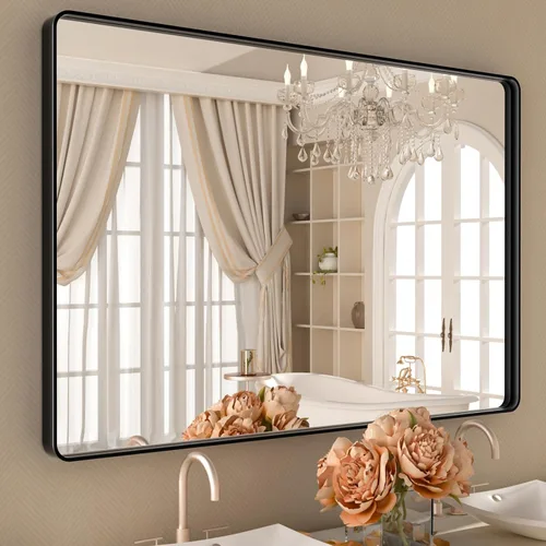 Miniatura 25 de Espejo de baño LED de 72 x 36 pulgadas, retroiluminado y frontal iluminado, espejo de tocador grande iluminado con luces, antiniebla, regulable