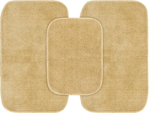Miniatura 103 de Garland Rug 2 alfombras de baño tradicionales de nailon lavables color morado (17 x 24 pulgadas, 21 x 34 pulgadas), suaves, absorbentes y elegantes