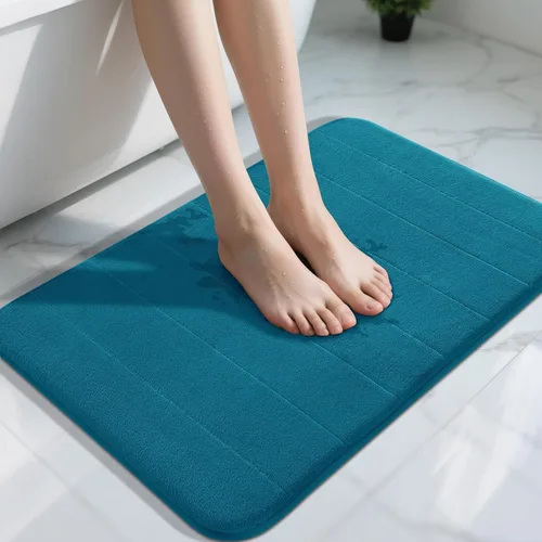 Miniatura 80 de Yimobra Tapete de baño de espuma viscoelástica, súper suave, absorbente, antideslizante, de secado rápido, lavable a máquina, tapete para bañera