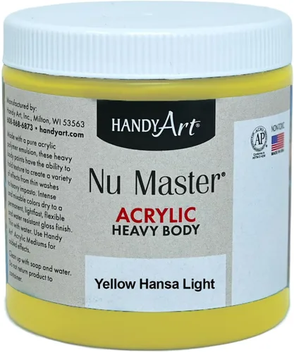 Miniatura 30 de Handy Art Nu Master - Pintura acrílica de cuerpo pesado, 16 onzas, color blanco titanio Titanio Blanco