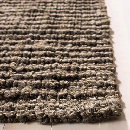 Miniatura 4 de SAFAVIEH Alfombra 9x12 - Colección de fibra natural - Grande - Marrón, Yute hecho a mano, estilo granja, textura gruesa de pelo grueso (NF447D)