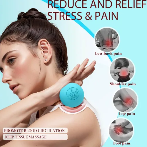 Miniatura 3 de KSONE Bolas de lacrosse de masaje, bolas de masaje para liberación miofacial y terapia de punto de activación, juego de 2 bolas de masaje
