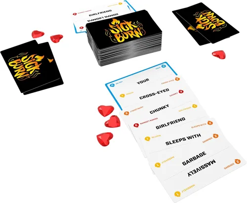 Miniatura 2 de Endless Games Juego de cartas Sick Burn - Combina palabras y frases para insultar a tus amigos, juego de fiesta para 2 a 8 jugadores, a partir de 14