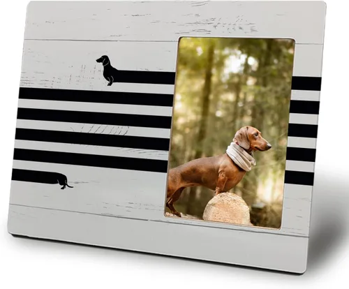 Miniatura 9 de Mancheng-zi Regalos de Beagle para mujeres, regalos de mamá Beagle, regalos de Beagle para amantes de los Beagle, marco de fotos con purpurina de 4