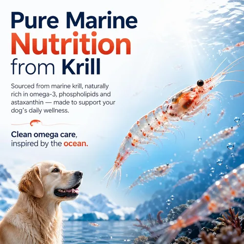 Miniatura 7 de Aceite de krill Omega 3 para perros, alivio de alergias, salud de las articulaciones, alivio de picazón, desprendimiento, suplemento para la piel