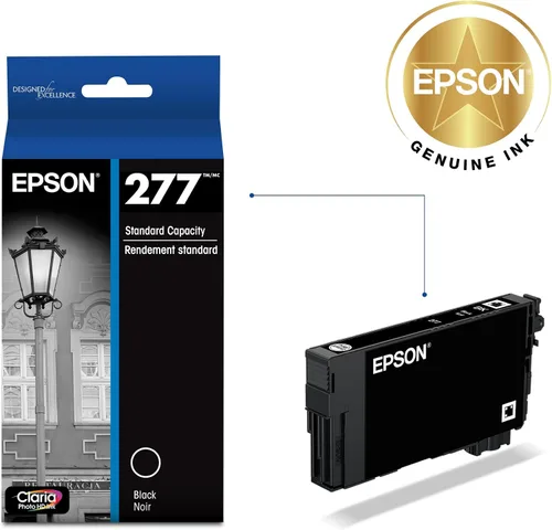 Miniatura 2 de Epson 277 Claria Photo HD Ink Cartucho negro fotográfico de capacidad estándar (T277120-S) funciona con Expression Photo XP-850, XP-860, XP-950