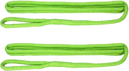 Miniatura 8 de Extreme Max 3006.2168 BoatTector Premium Línea de Guardabarros de Nailon de Doble Trenza Paquete de Valor de 2 - 3/8" x 6', Negro