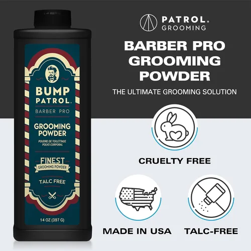 Miniatura 4 de Bump Patrol Barber Pro Grooming Powder - Polvo para cabello y cuerpo sin talco para hombres, protege contra el sudor, el olor y las rozaduras