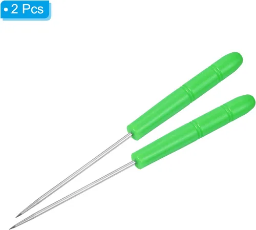 Miniatura 4 de PATIKIL Raqueta de bádminton que ata el punzón, raqueta de tenis de cuerda recta punzón guía herramienta
