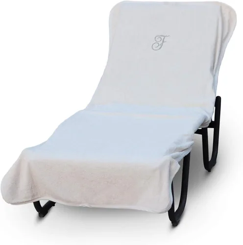 Miniatura 157 de Luxury Hotel & Spa - Funda para Tumbona de Piscina con Monograma, Letras Bordadas en Bloque - Extra Absorbente 100% Algodón Turco - Rizo Suave