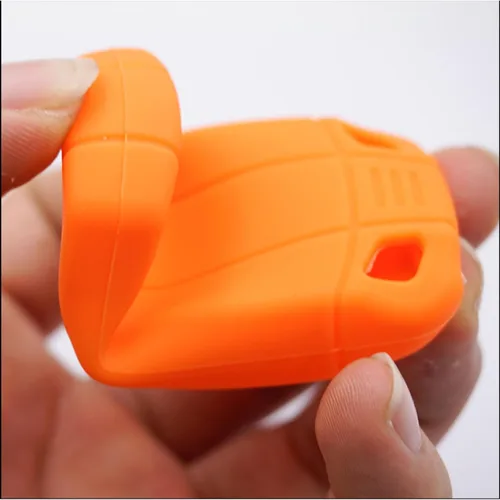 Miniatura 5 de Funda de llave de coche para SsangYong TIVOLAN ACTYON Kyron Korando Rodius, funda de silicona para llave de coche de 4 botones