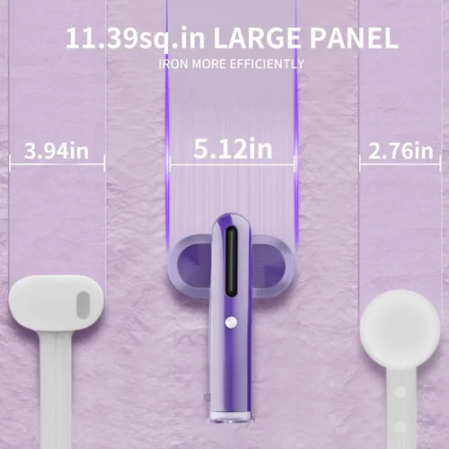 Miniatura 5 de Heapsion Vaporizador para ropa, vaporizador y plancha portátil 2 en 1 con autolimpieza, potente de 1200 W y calentamiento rápido de 30 segundos