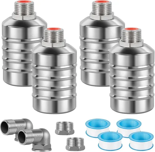 Miniatura 9 de JUXILPP - Válvula de flotador de control automático de nivel de agua, válvula de flotador de canal de agua de acero inoxidable 304 con adaptadores