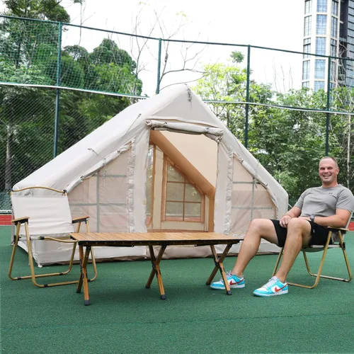 Miniatura 7 de Tienda de campaña inflable, glamping inflable para camping, 4 estaciones de agua y viento Oxford al aire libre inflable tienda de campaña