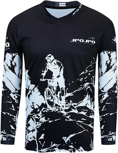 Weimostar Maillot de ciclismo de manga larga para hombre, transpirable, equipo deportivo, equitación, camiseta de ciclismo