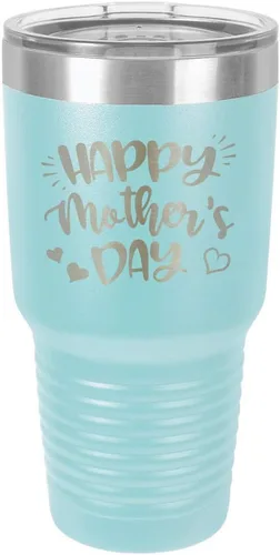Miniatura 16 de Taza de viaje con texto en inglés "HAPPY MOTHERS DAY 30 oz Drink Tumbler with Straw " grabado con láser con divertidas citas " Compare con Yeti