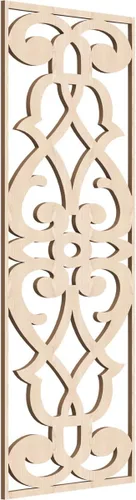 Miniatura 13 de 9 3/8"W x 24 3/8"H x 1/4"T Bellaire Decorativos Paneles de pared de madera calado, abedul