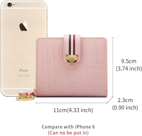 Miniatura 2 de FOXER Carteras pequeñas para mujer, monederos con cremallera para tarjetas de crédito, Classic