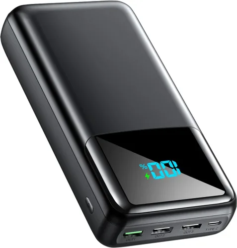Cargador portátil de 50000 mAh, USB-C PD de 30 W de carga rápida, batería externa de alta capacidad para campamento, cargador de teléfono portátil