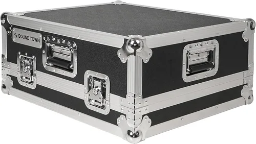 Miniatura 3 de Sound Town ATA Caja de madera contrachapada para mezclador con protección de espuma interior, para mezclador digital Allen & Heath SQ5 (STRC-SQ5)