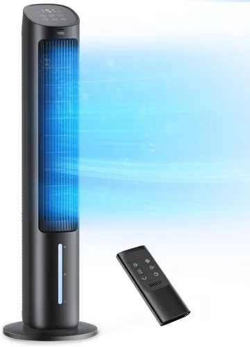 Dreo Ventiladores de Aire Acondicionado Portátiles, Ventiladores de Pie de 40" que Soplan Aire Frío, AC Portátil, Enfriador de Aire Evaporativo