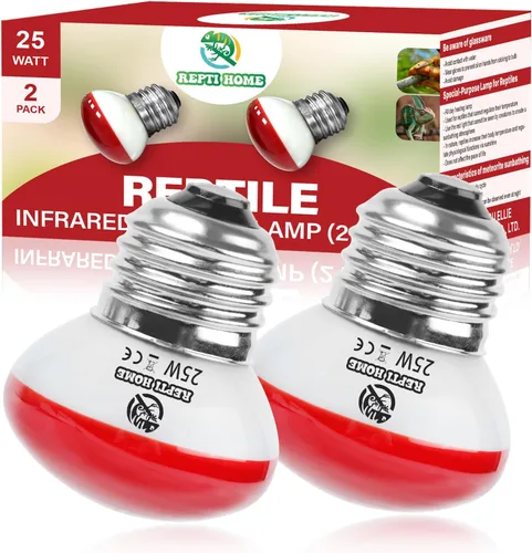 Miniatura 7 de Bombillas de calor para reptiles, paquete de 2 bombillas de calor para reptiles UVA, bombillas de calor de 40 W, luz diurna para lagarto, dragón
