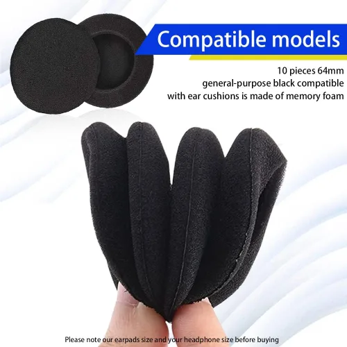 Miniatura 4 de 10 X auriculares auriculares espuma almohadilla de oído cubierta 2.520 in