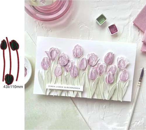 Lapoo Troquel de Corte de Metal para Scrapbooking, Marco de Fondos 3D Nuevos Troqueles de Corte DIY para Hacer Álbumes Tarjetas Decoración