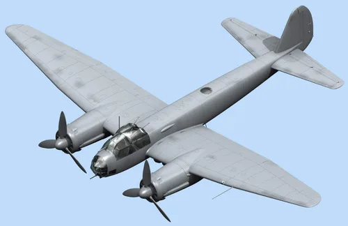 Miniatura 2 de ICM Models ICM JU 88A-14 WWII Kit de modelo de bombardero alemán (escala 1/48)