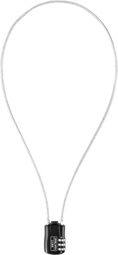 Miniatura 8 de Cerradura de cable de cuerda de alambre con código reiniciable, aleación de zinc, mini cerradura combinada para casco, equipaje, esquí, snowboard