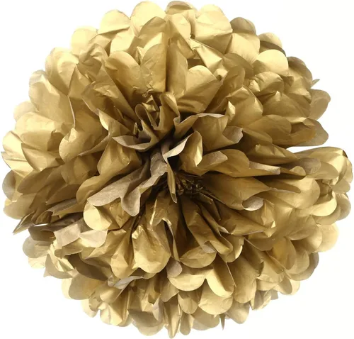Miniatura 4 de IGUO 30 pompones de papel de seda azul marino, rojo, blanco, dorado, suministros de fiesta náutica, estrellas centelleantes, guirnalda de papel