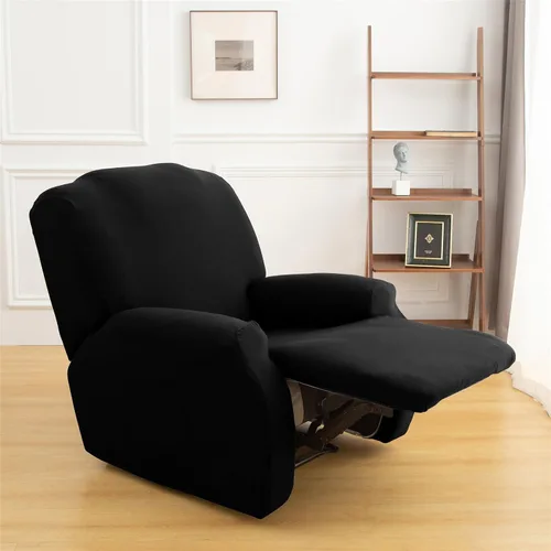Miniatura 3 de LazyBoy - Funda para sillón reclinable, color liso, 4 piezas, fundas protectoras de muebles para sillón reclinable con bolsillo, funda para sofá