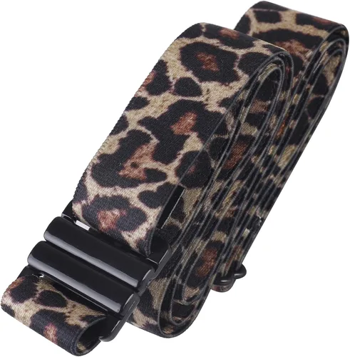 Miniatura 118 de Cinturón elástico ajustable – Cinturones para mujer, cinturón de cintura antideslizante, sin mostrar hebilla plana para mujer
